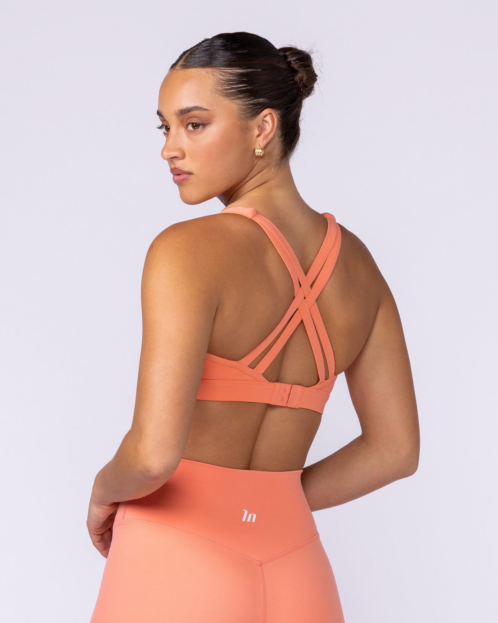 Traction Bra - Peachy-Sports Bras-XXS-1125105PEACHY-XXS-MNAPPRL46664-3-Muscle Nation