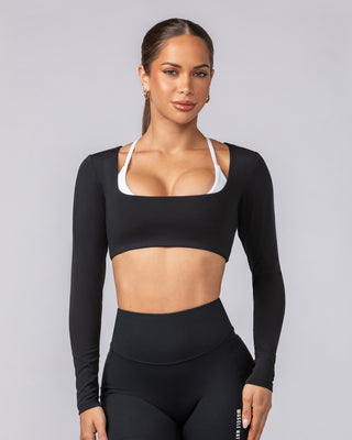 Ultimate Long Sleeve Top - Black-Tops-XXS-062510BLK-XXS-MNAPPRL42814-1-Muscle Nation