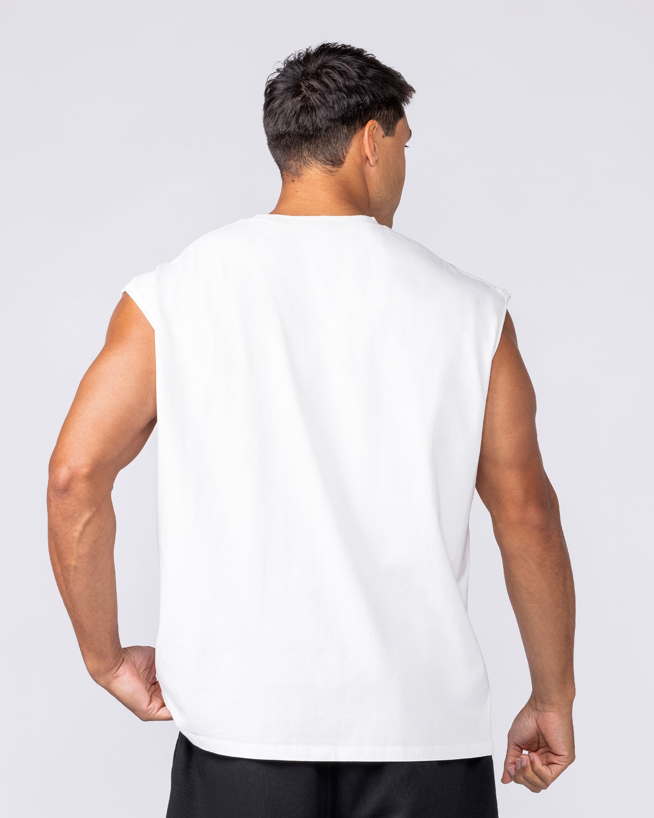 Unchained Boxy Muscle Tank - White