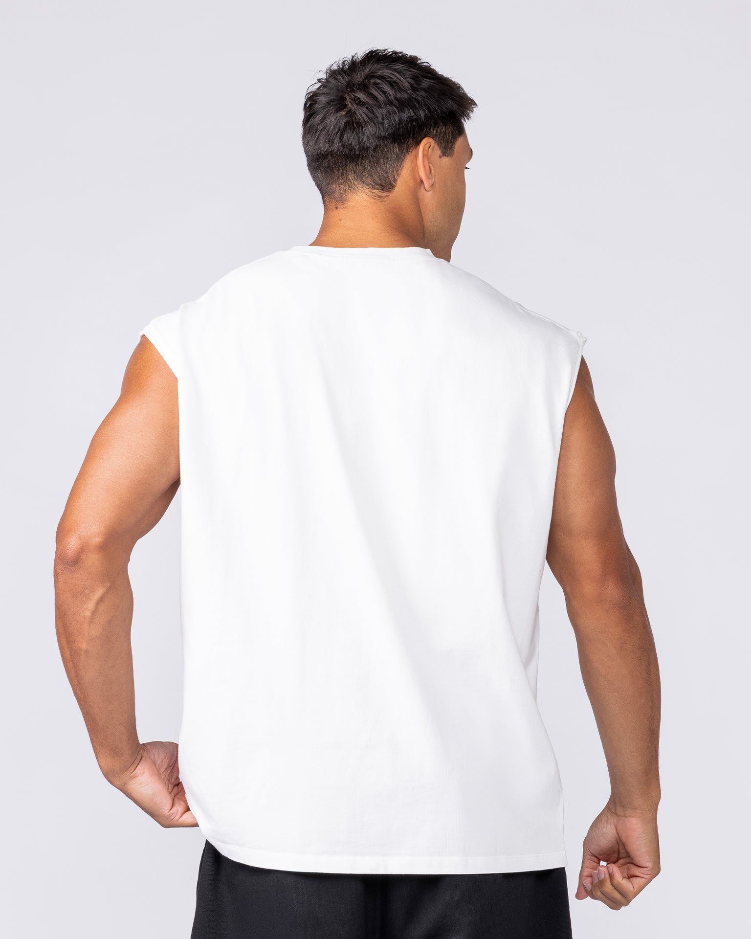 Unchained Boxy Muscle Tank - White
