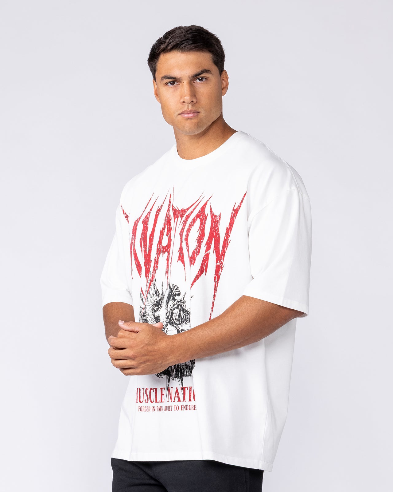 Unchained Oversized Tee - White