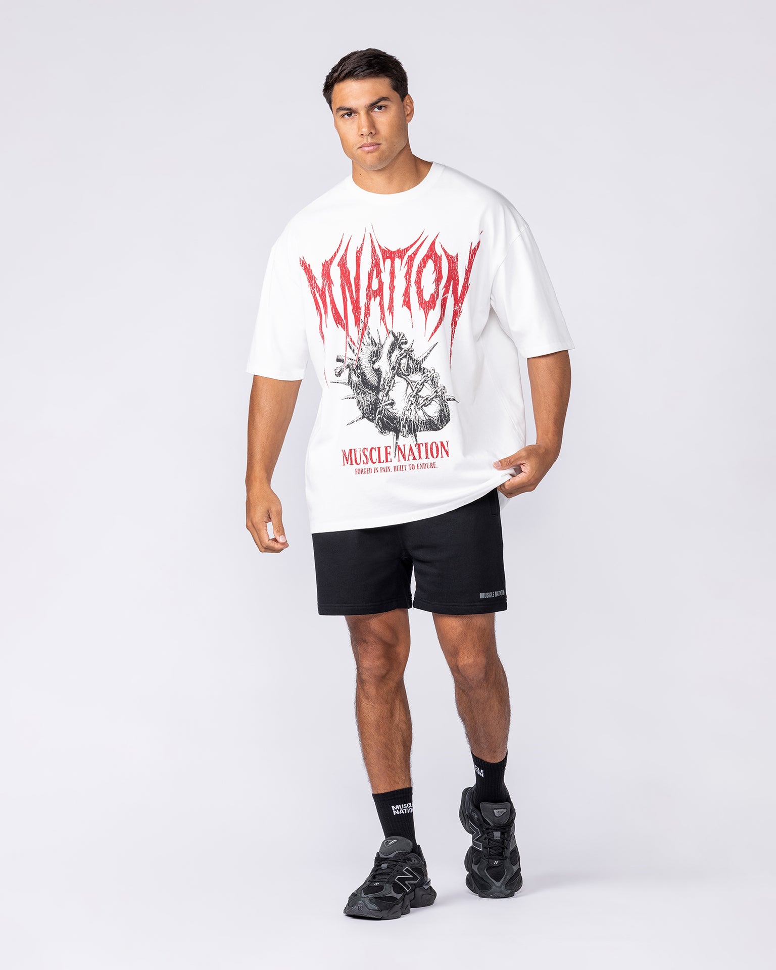 Unchained Oversized Tee - White