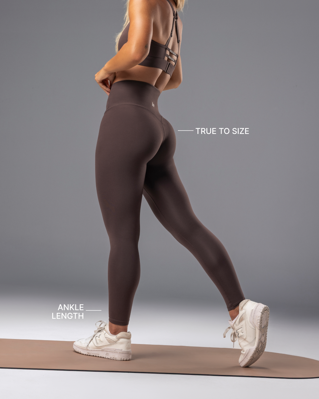 Unrivalled Bare Ankle Length Leggings - Cola-Leggings-XXS-022633COLA-XXS-MNAPPRL48780-4-Muscle Nation