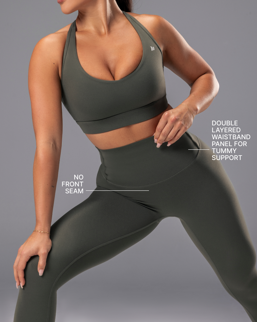 Unrivalled Bare Ankle Length Leggings - Eucalyptus-Leggings-XXS-022633EUYPTS-XXS-MNAPPRL48789-3-Muscle Nation