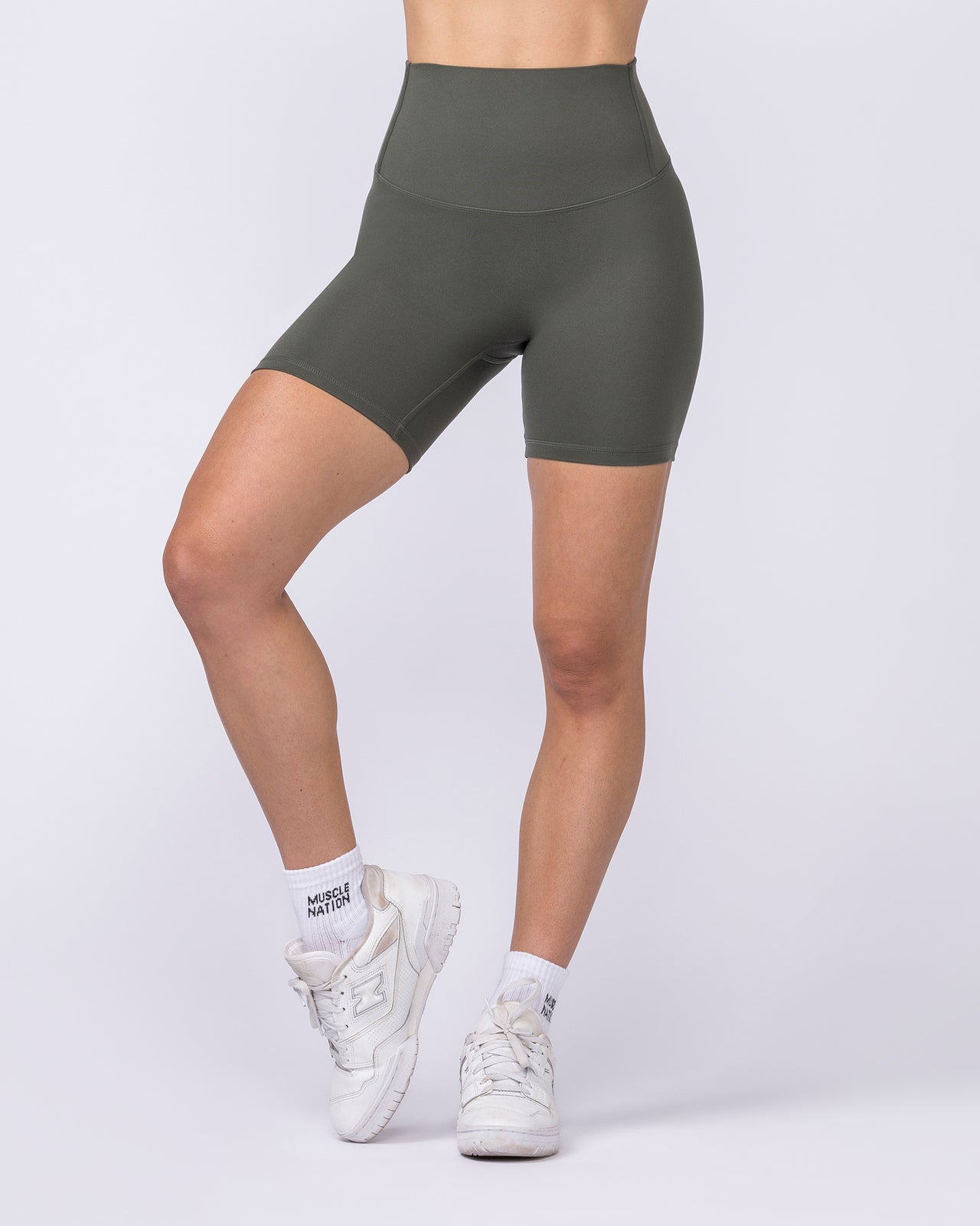 Unrivalled Bare Bike Shorts - Eucalyptus-Shorts-XXS-022632EUYPTS-XXS-MNAPPRL48762-6-Muscle Nation