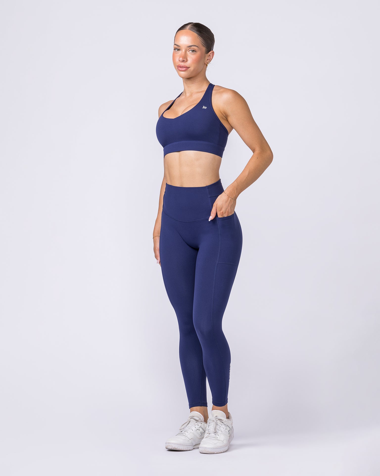 Unrivalled Everyday Pocket Ankle Leggings - Classic Navy-Leggings-XXS-022611CNAVY-XXS-MNAPPRL48515-10-Muscle Nation