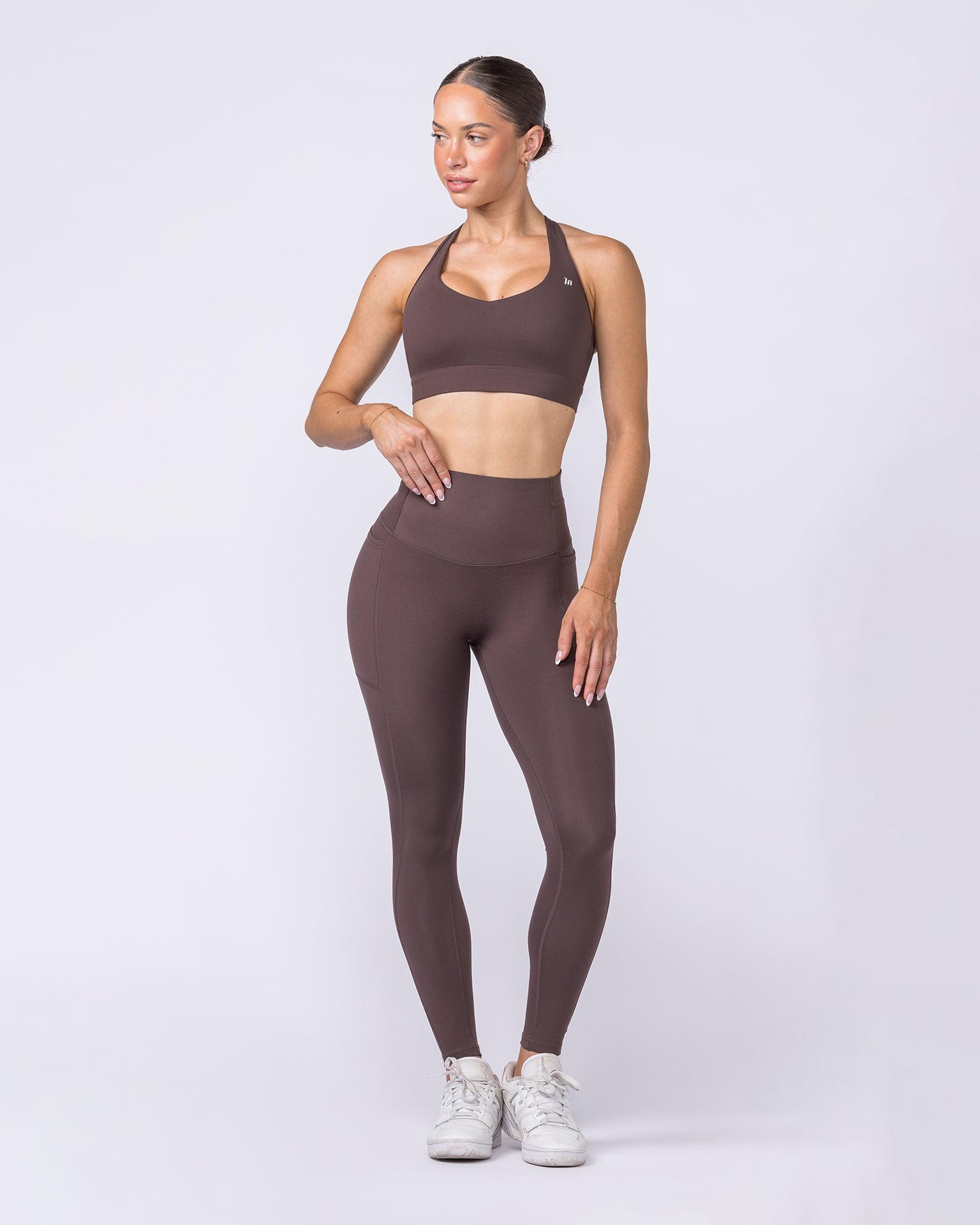 Unrivalled Everyday Pocket Ankle Leggings - Cola-Leggings-XXS-022611COLA-XXS-MNAPPRL48506-9-Muscle Nation