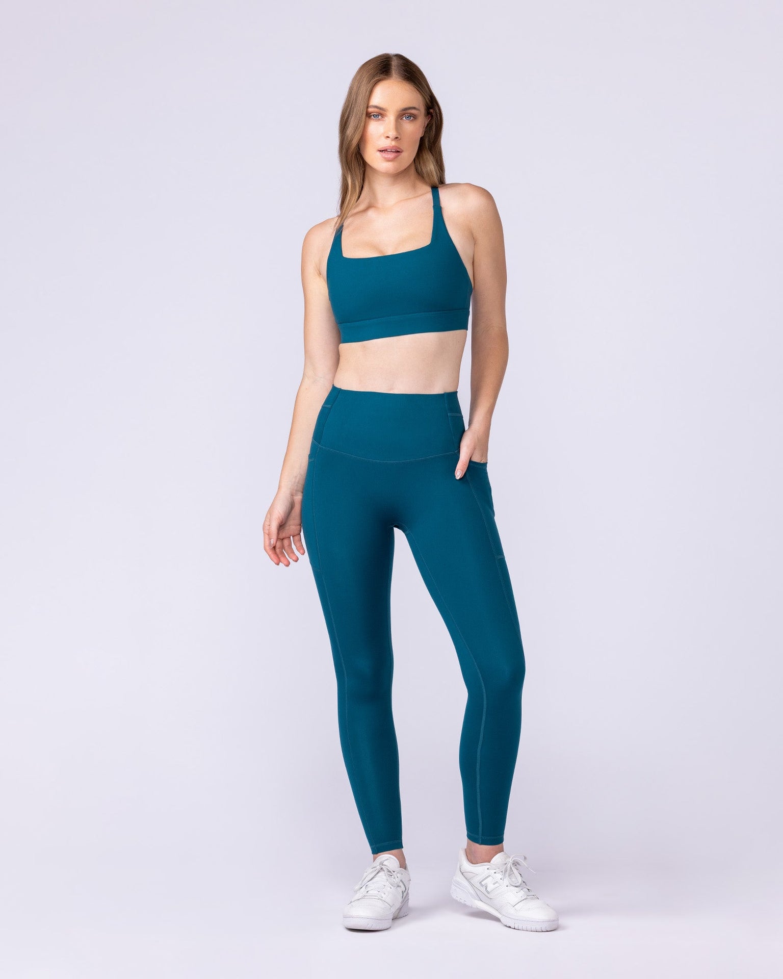 Unrivalled Everyday Pocket Ankle Leggings - Dark Marine-Leggings-XXS-1125115DRKMRN-XXS-MNAPPRL46732-6-Muscle Nation