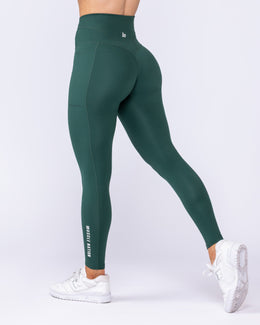 Unrivalled Everyday Pocket Ankle Leggings - Forest Green-Leggings-XXS-092503FRSGRN-XXS-MNAPPRL44474-1-Muscle Nation