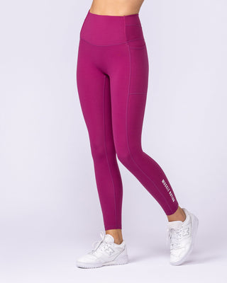 Unrivalled Everyday Pocket Ankle Leggings - Raspberry Quartz-Leggings-XXS-1125115RSPQ-XXS-MNAPPRL46741-2-Muscle Nation