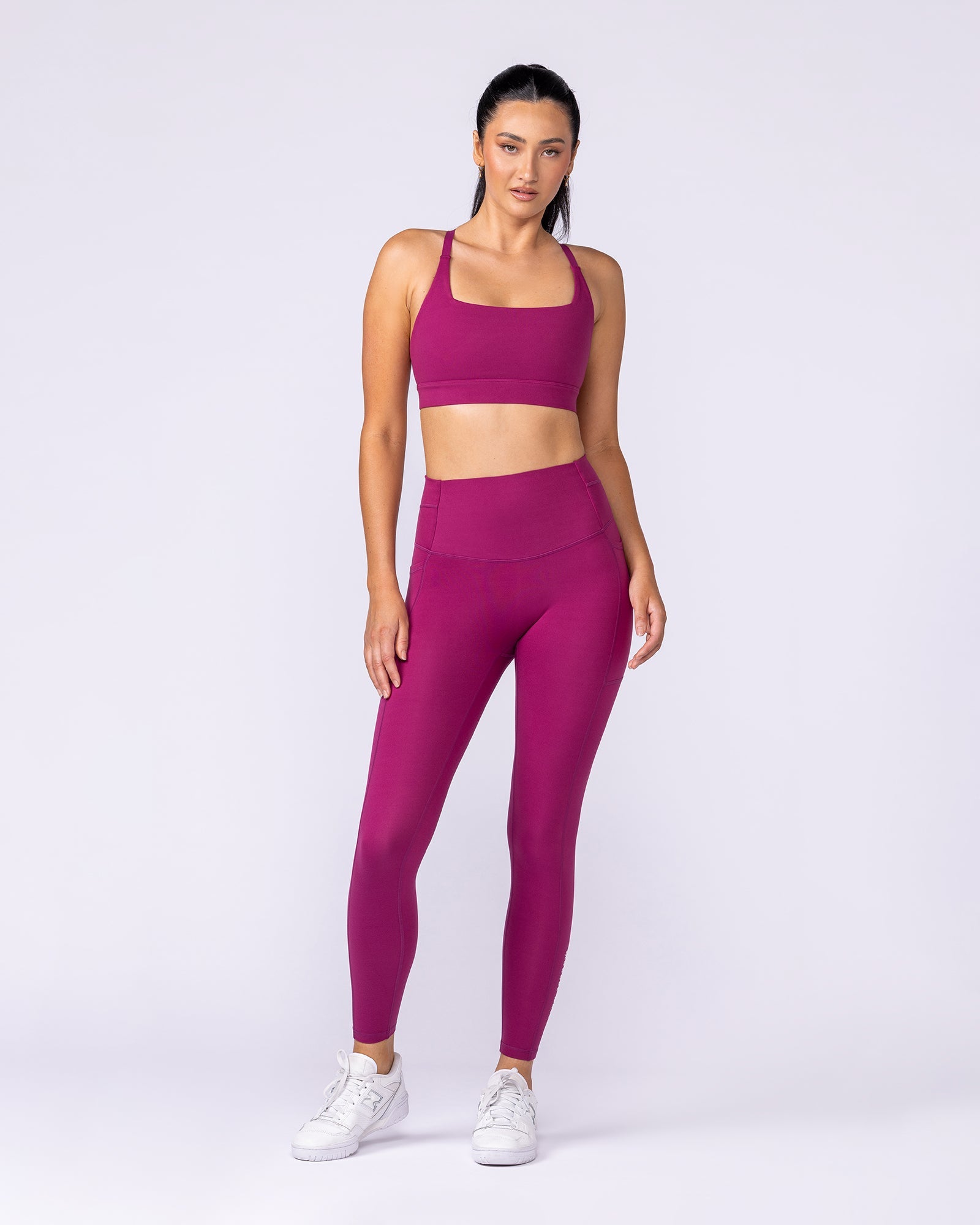 Unrivalled Everyday Pocket Ankle Leggings - Raspberry Quartz-Leggings-XXS-1125115RSPQ-XXS-MNAPPRL46741-7-Muscle Nation