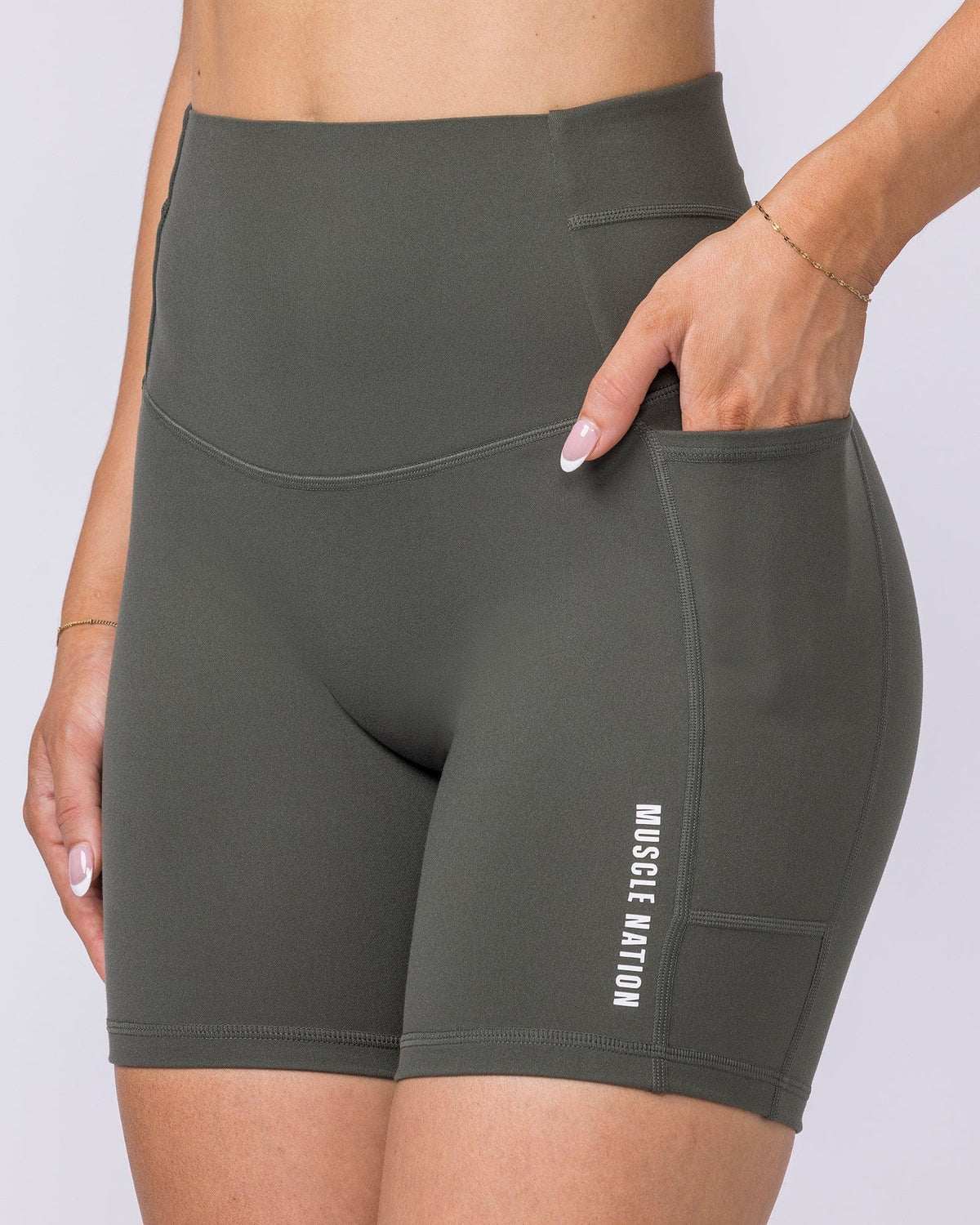 Unrivalled Everyday Pocket Bike Shorts Eucalyptus