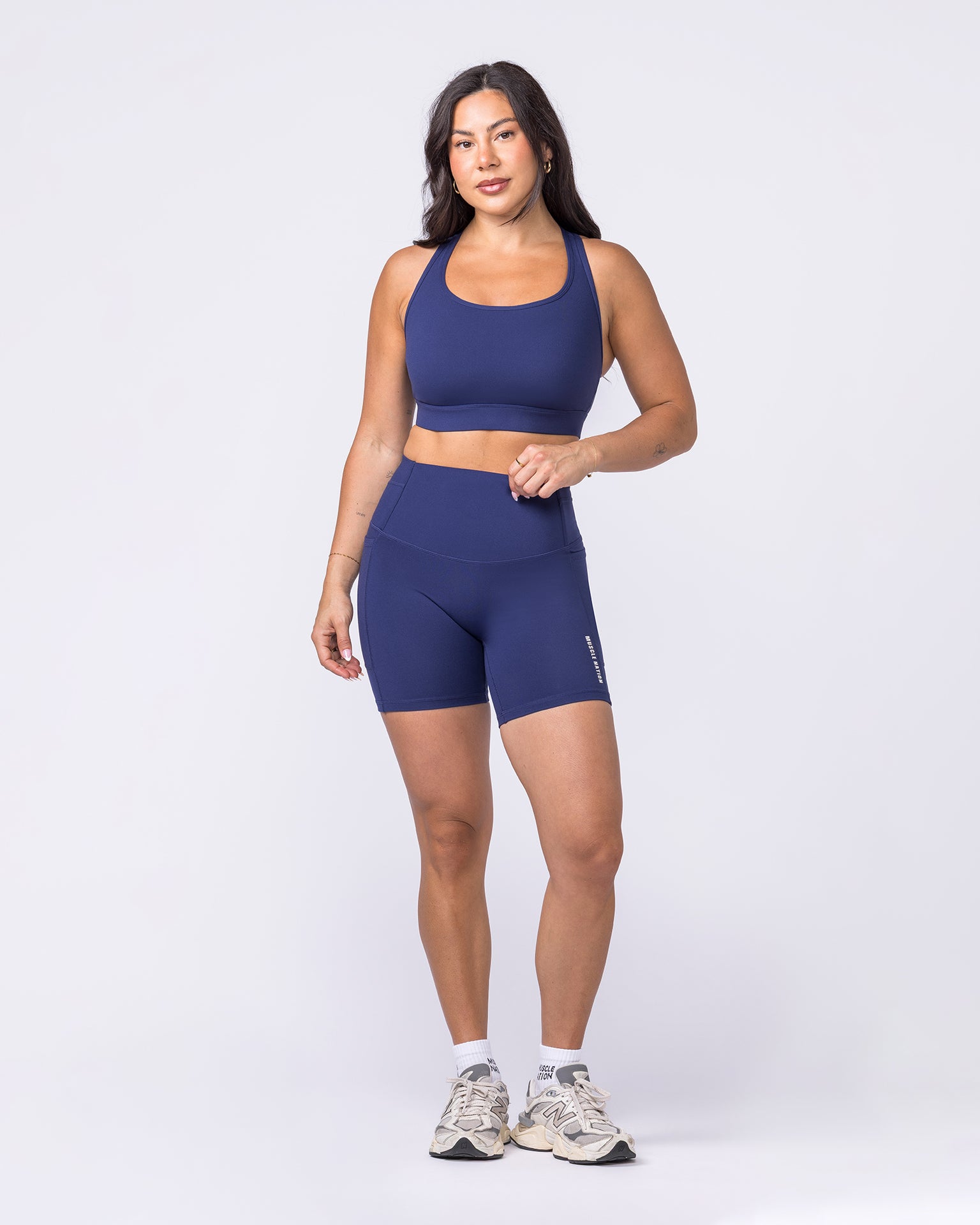 Unrivalled Moulded Bra - Classic Navy-Sports Bras-XS-022609CNAVY-XS-MNAPPRL48462-5-Muscle Nation