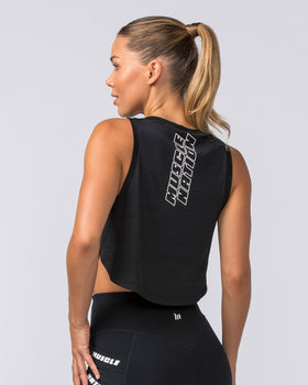 Ignite Cropped Training Tank - Black