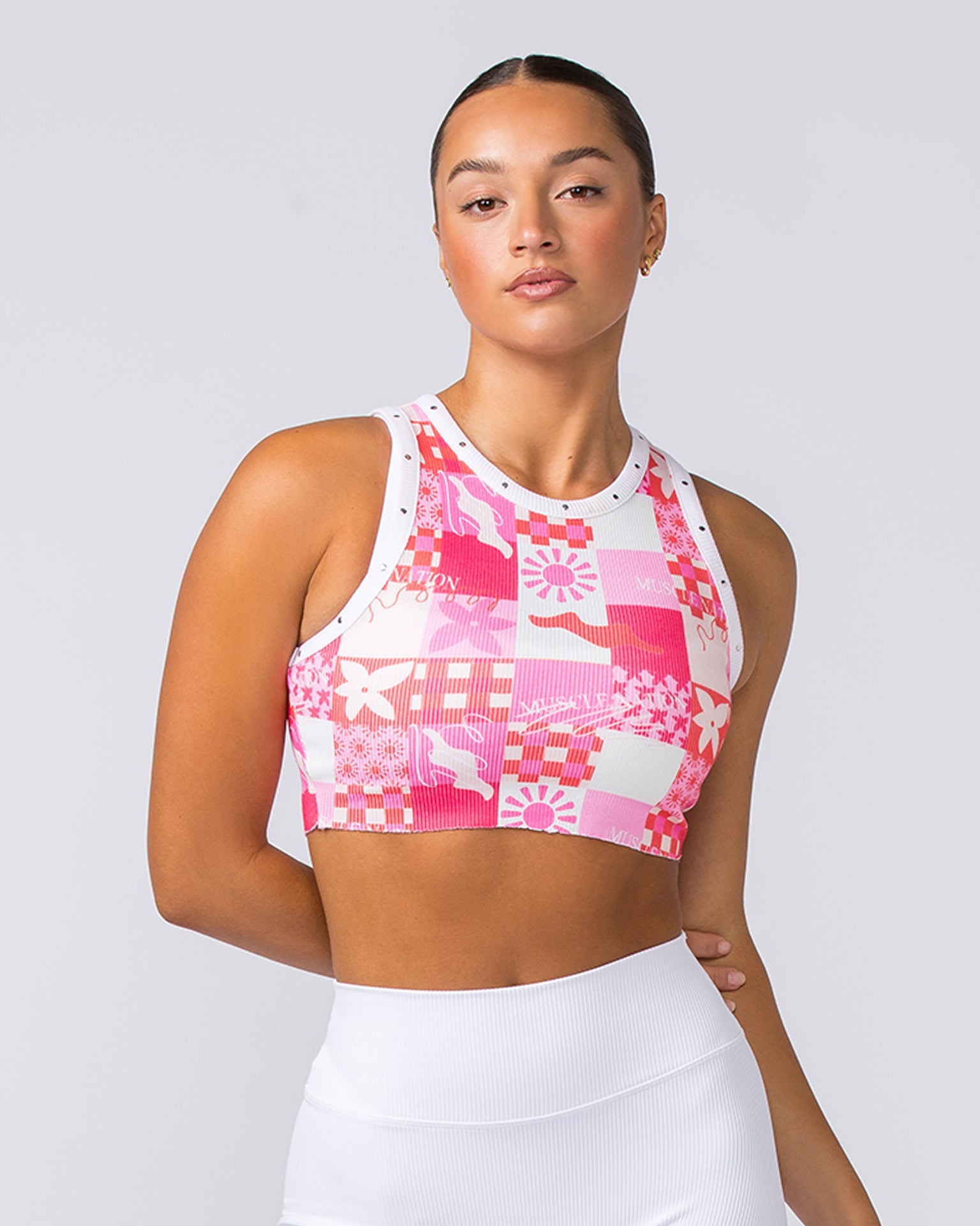 MN Rib Tank - Abstract Print-Singlets & Tanks-XXS-1123102ABSTRPRINT-XXS-MNAPPRL27473-1-Muscle Nation