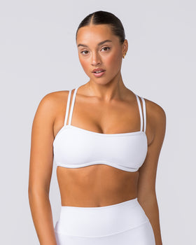 Curves Rib Bralette - White