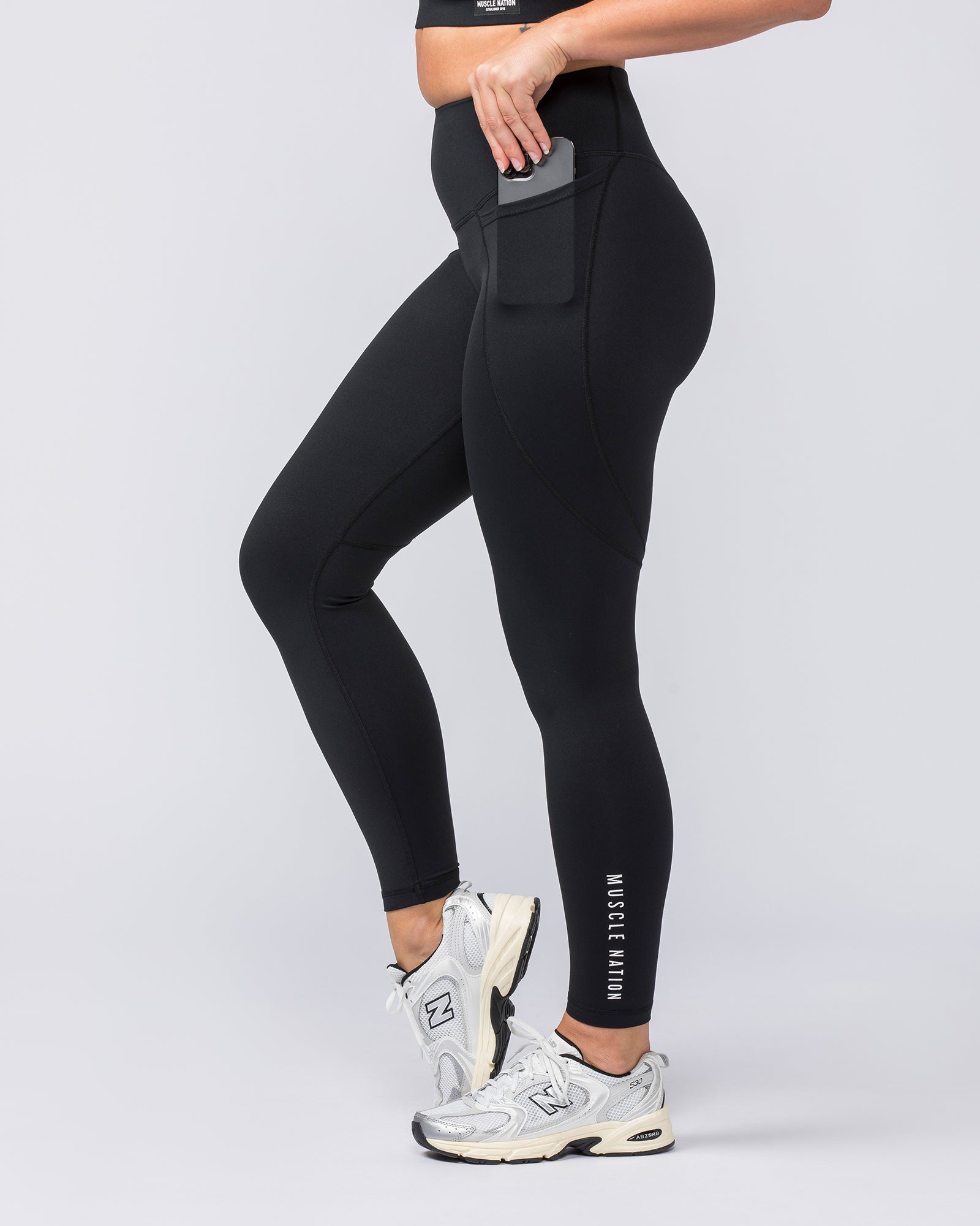 Signature Boost Ankle Length Leggings - Black