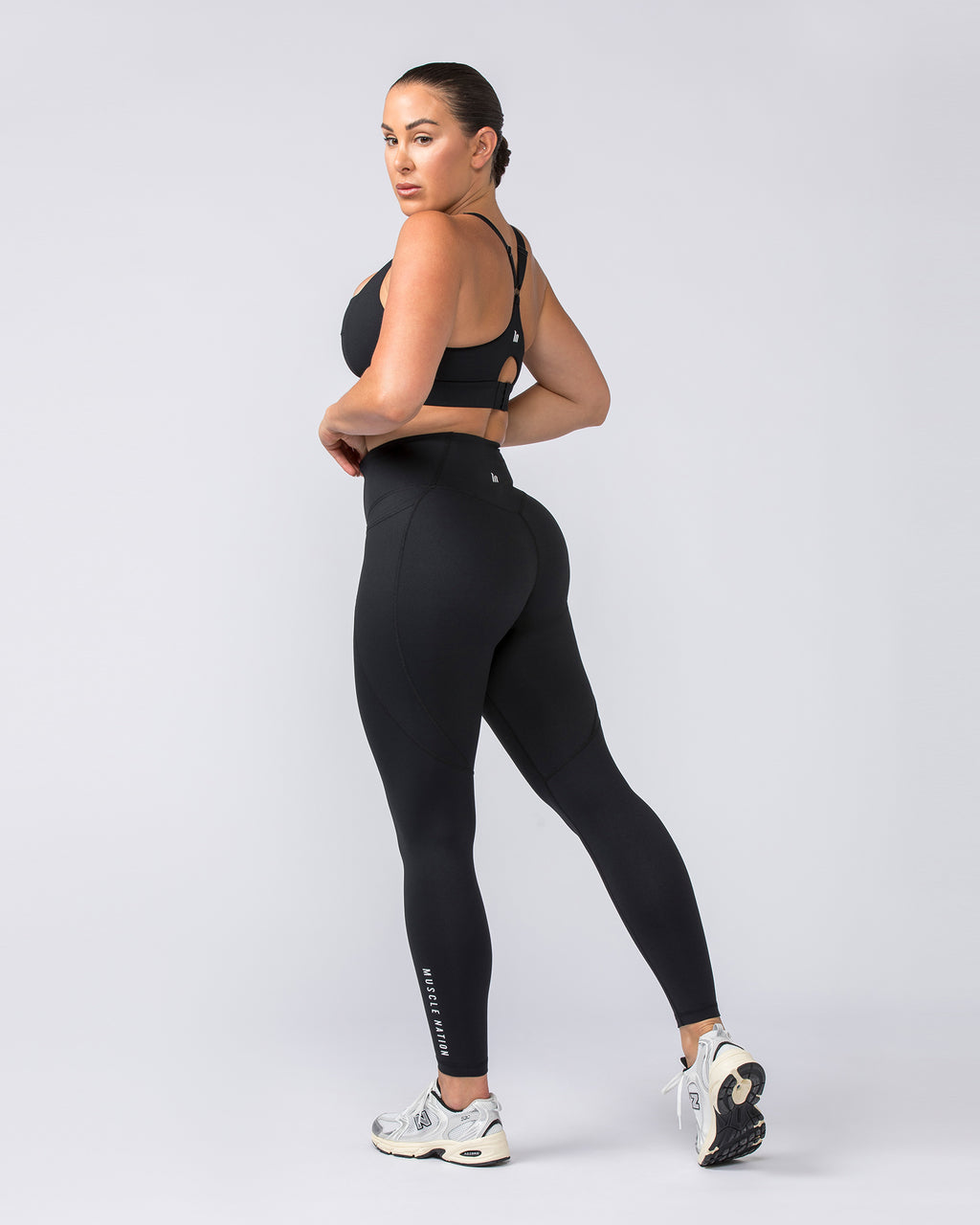 Black Signature Range Baller Babe Leggings with Pocket main image 1