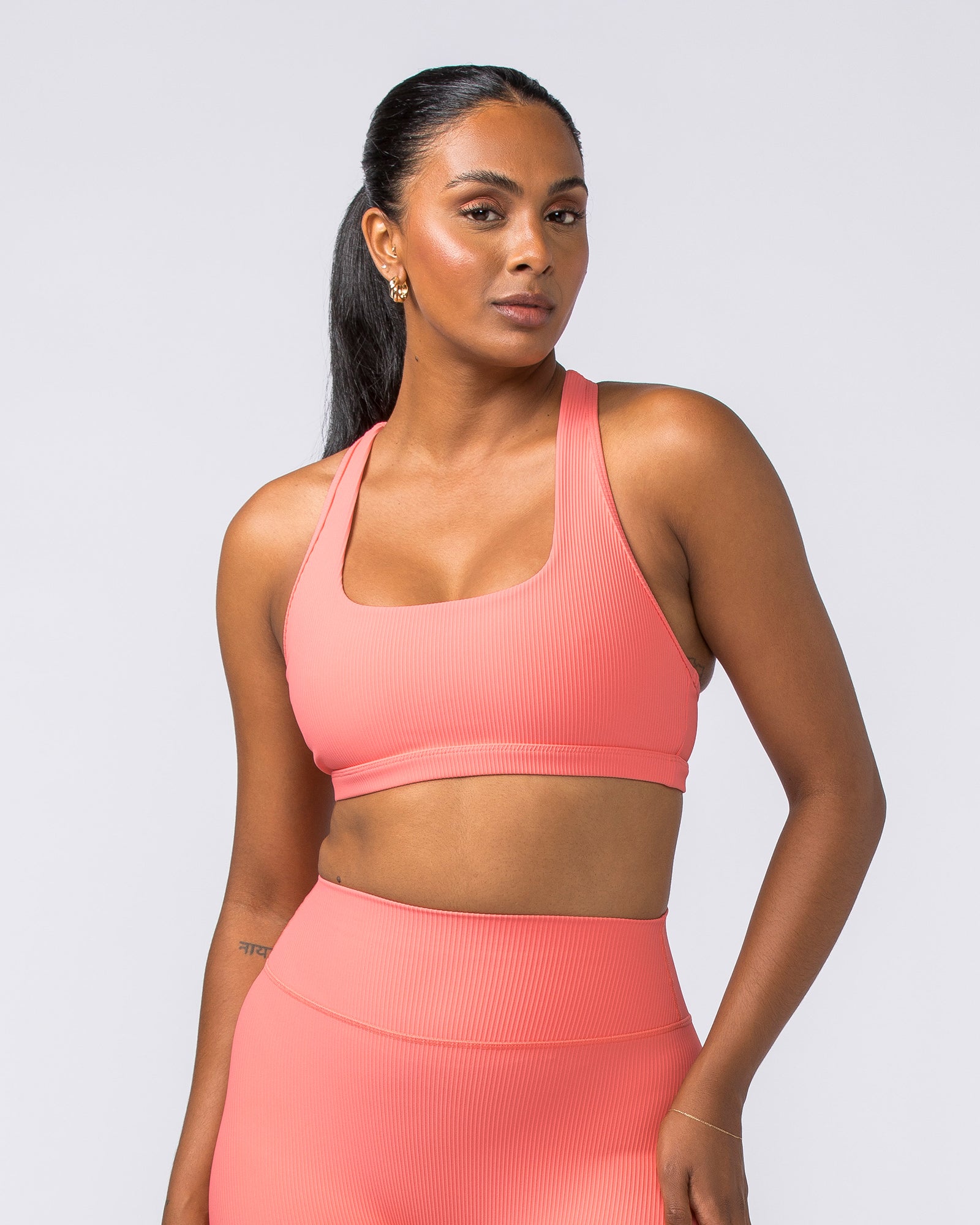 Flex Rib Bra - Sunset Coral