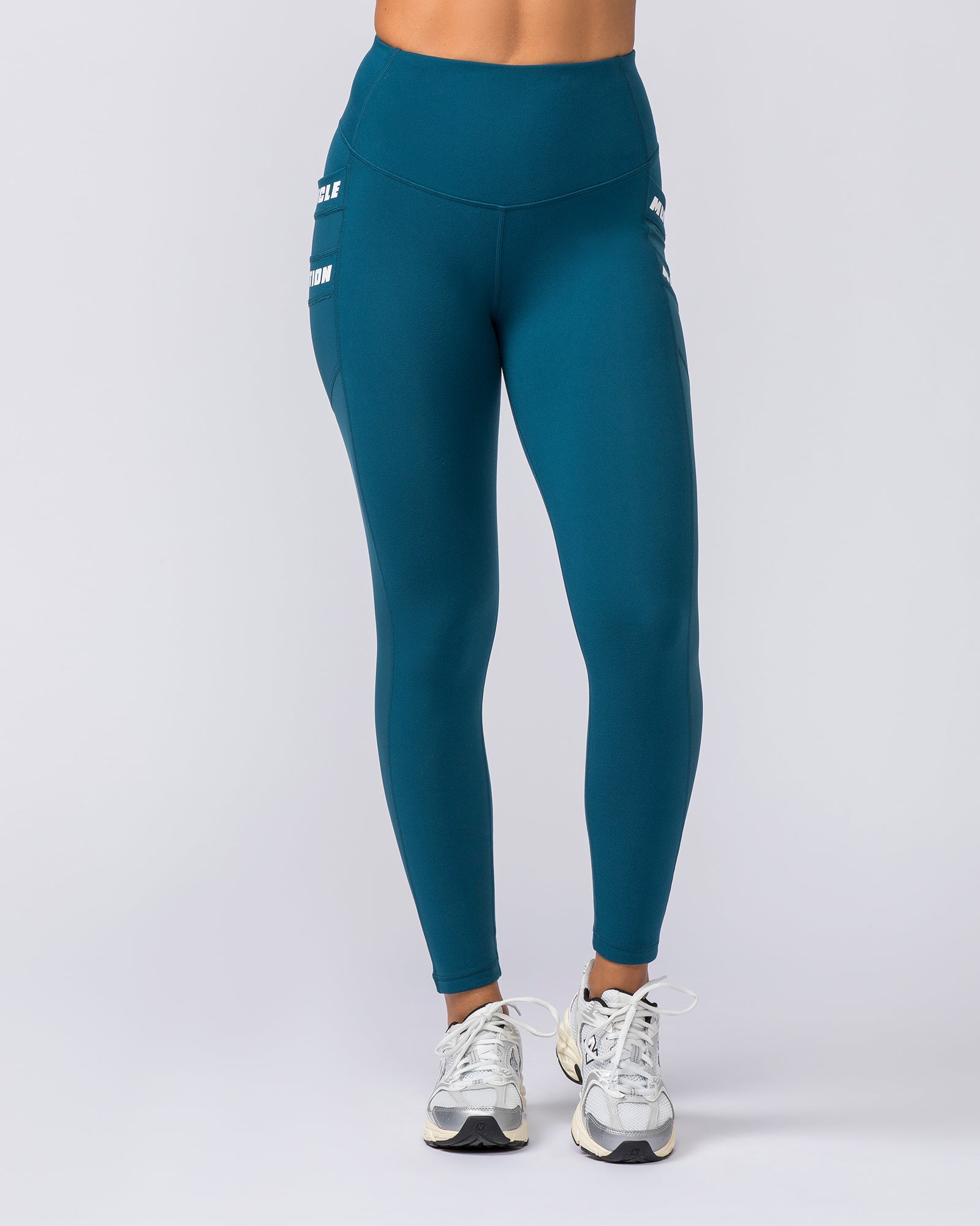 Amplify Pocket Ankle Length Leggings - Tidal Teal