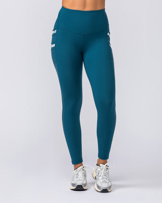 Amplify Pocket Ankle Length Leggings - Tidal Teal-Leggings-XXS-112371TIDALTEAL-XXS-MNAPPRL27677-2-Muscle Nation