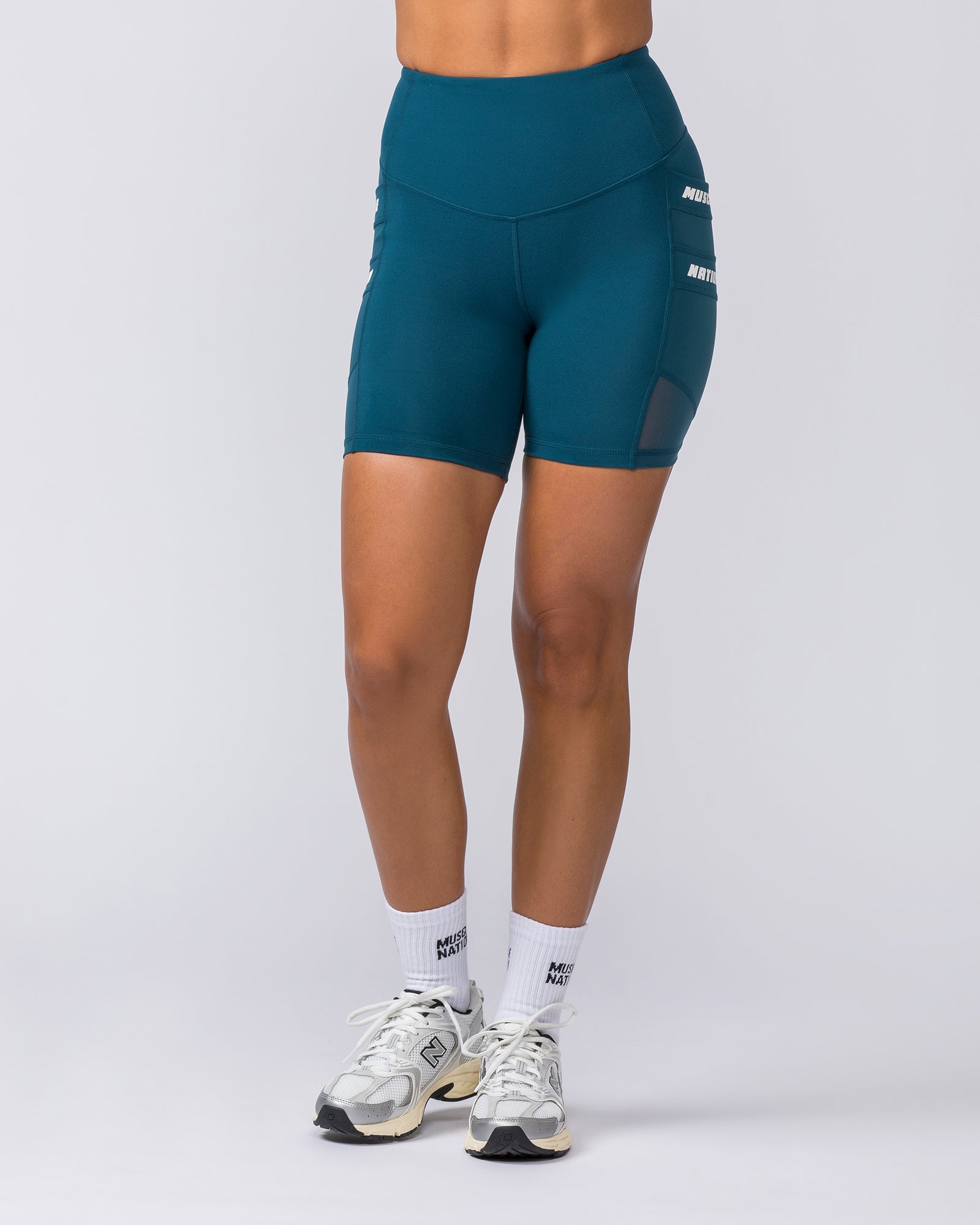 Amplify Pocket Bike Shorts - Tidal Teal