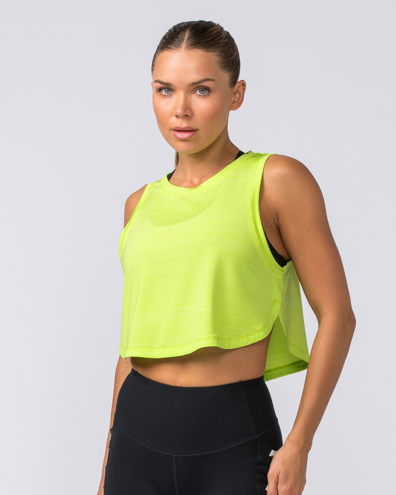 Ignite Cropped Training Tank - Cyber Lime