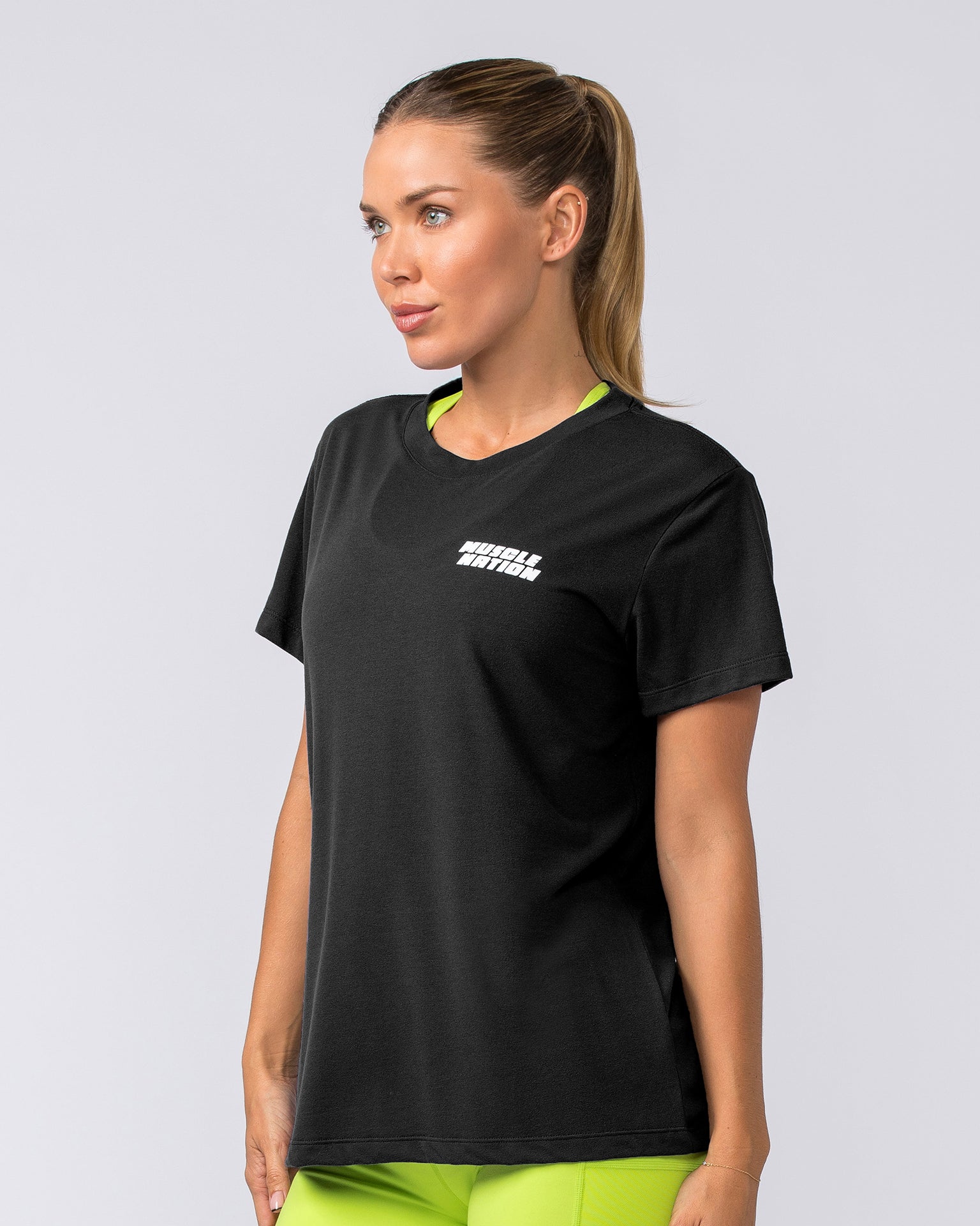 Faster Training Tee - Black-T-Shirts-XXS-112328BLK-XXS-MNAPPRL27428-3-Muscle Nation