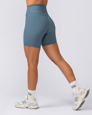 Zero Rise Rib Bike Shorts - Tidepool-Shorts-XXS-112375TIDEPOOL-XXS-MNAPPRL27848-1-Muscle Nation