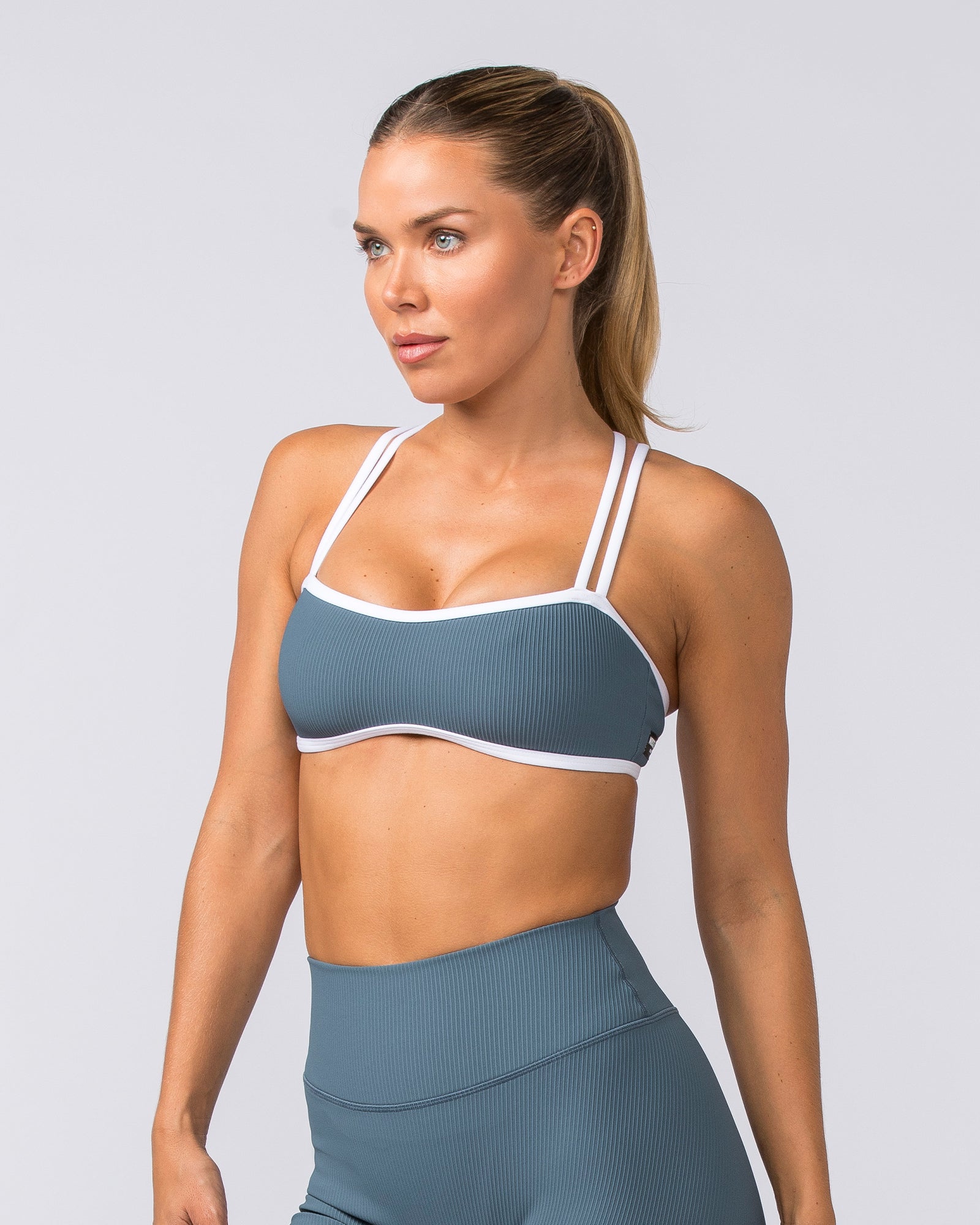 Curves Rib Bralette - Tidepool