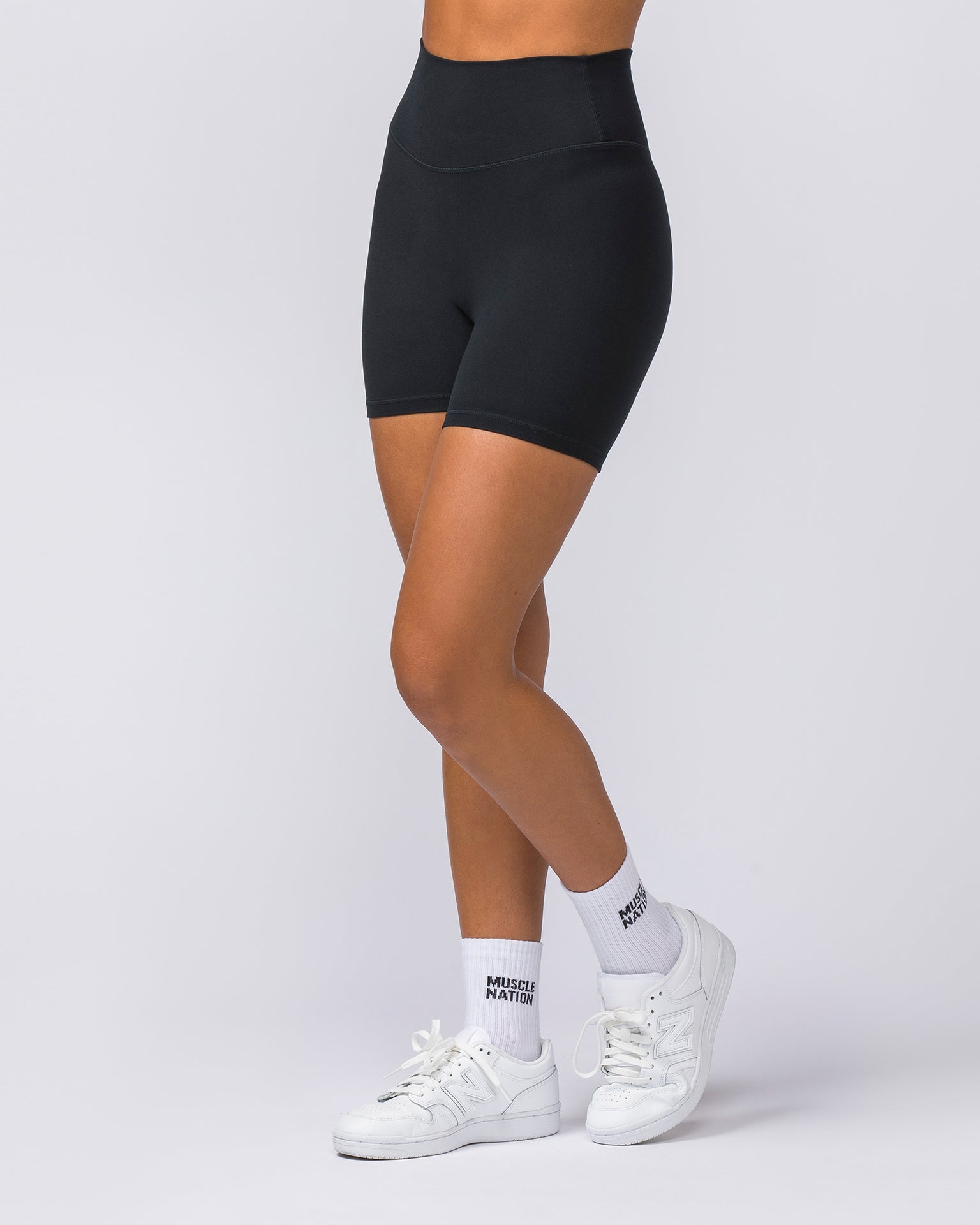 Zero Rise Everyday Bike Shorts - Black-Shorts-XXS-112307BLK-XXS-MNAPPRL26614-3-Muscle Nation