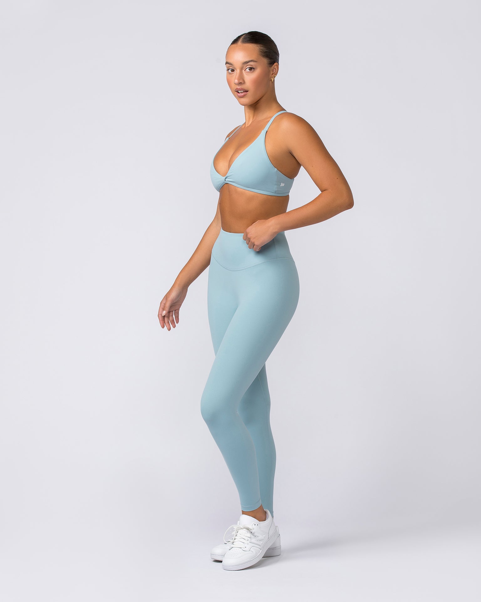 Ultra Aura Ankle Length Leggings - Dusk Blue-Leggings-XXS-112303DSKBLUE-XXS-MNAPPRL27028-6-Muscle Nation