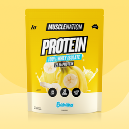 WHEY Protein Isolate - Banana - 30 serves-Whey Protein Powders-MNSUPPS0065-9359054001350-1-Muscle Nation