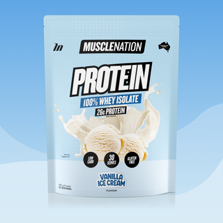 WHEY Protein Isolate - Vanilla Ice Cream - 30 serves-Whey Protein Powders-MNSUPPS0015-9359054001329-1-Muscle Nation