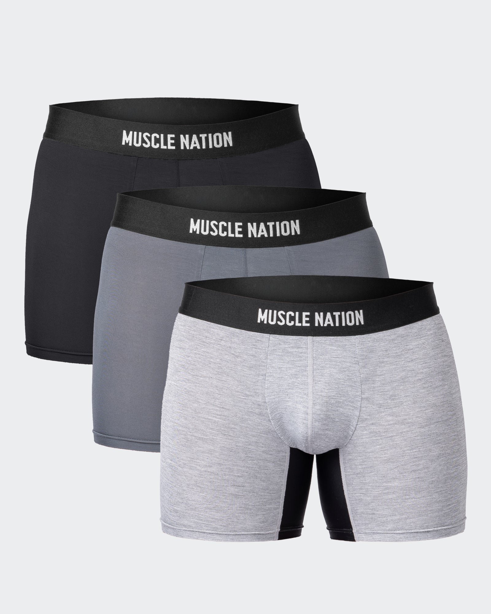 Mens Boxer Briefs - Black Multi-Underwear-S-ACC1125196BLKM-S-MNAPPRL48000-1-Muscle Nation