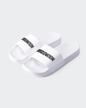 Mens Slides - White