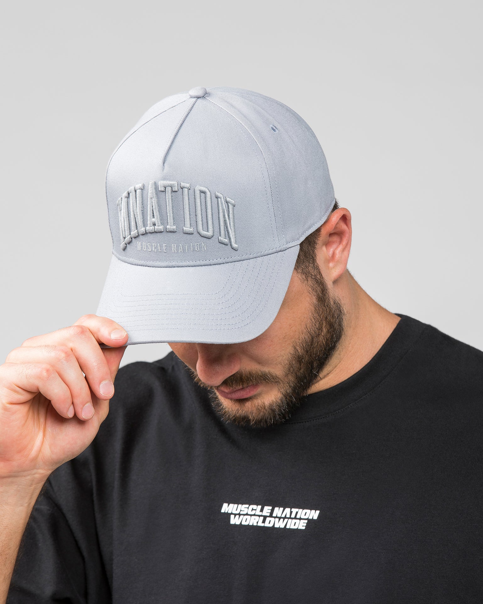 MN A-Frame Hat - Steel-Headwear-Steel-AC052350STEEL-One Size-MNAPPRL28519-1-Muscle Nation