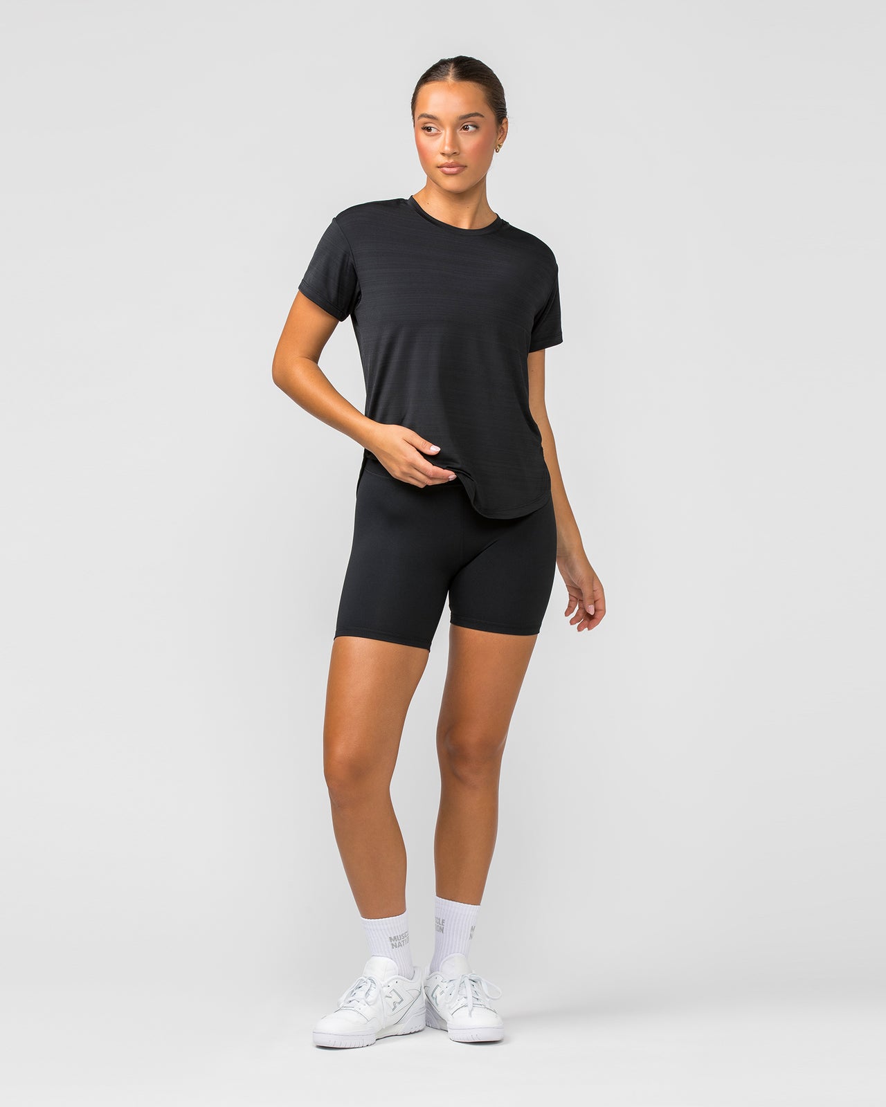 Ignite Training Tee - Black-T-Shirts-XXS-112378BLK-XXS-MNAPPRL27974-5-Muscle Nation
