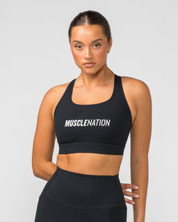 Stamina Moulded Bra - Black-Sports Bras-XS-042318BLK-XS-MNAPPRL23735-1-Muscle Nation