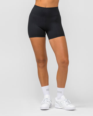 Signature Scrunch Midway Shorts - Black-Shorts-XXS-012204BLK-XXS-MNAPPRL13017-2-Muscle Nation
