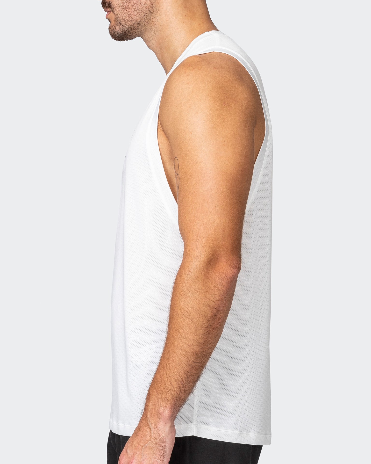 Burly Training Tank - Vanilla-Singlets & Tanks-S-112257VNLA-S-MNAPPRL18641-4-Muscle Nation