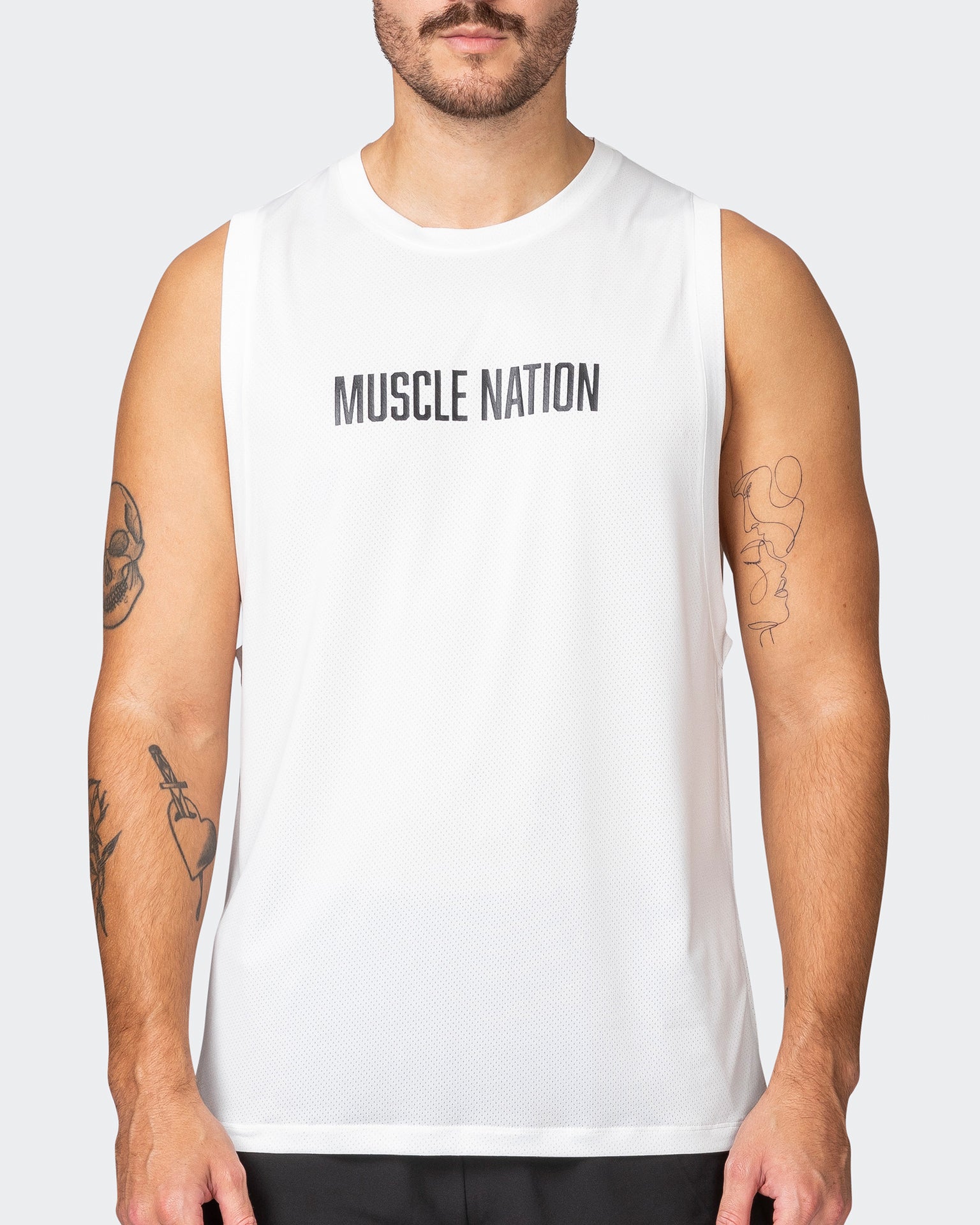 Burly Training Tank - Vanilla-Singlets & Tanks-S-112257VNLA-S-MNAPPRL18641-2-Muscle Nation