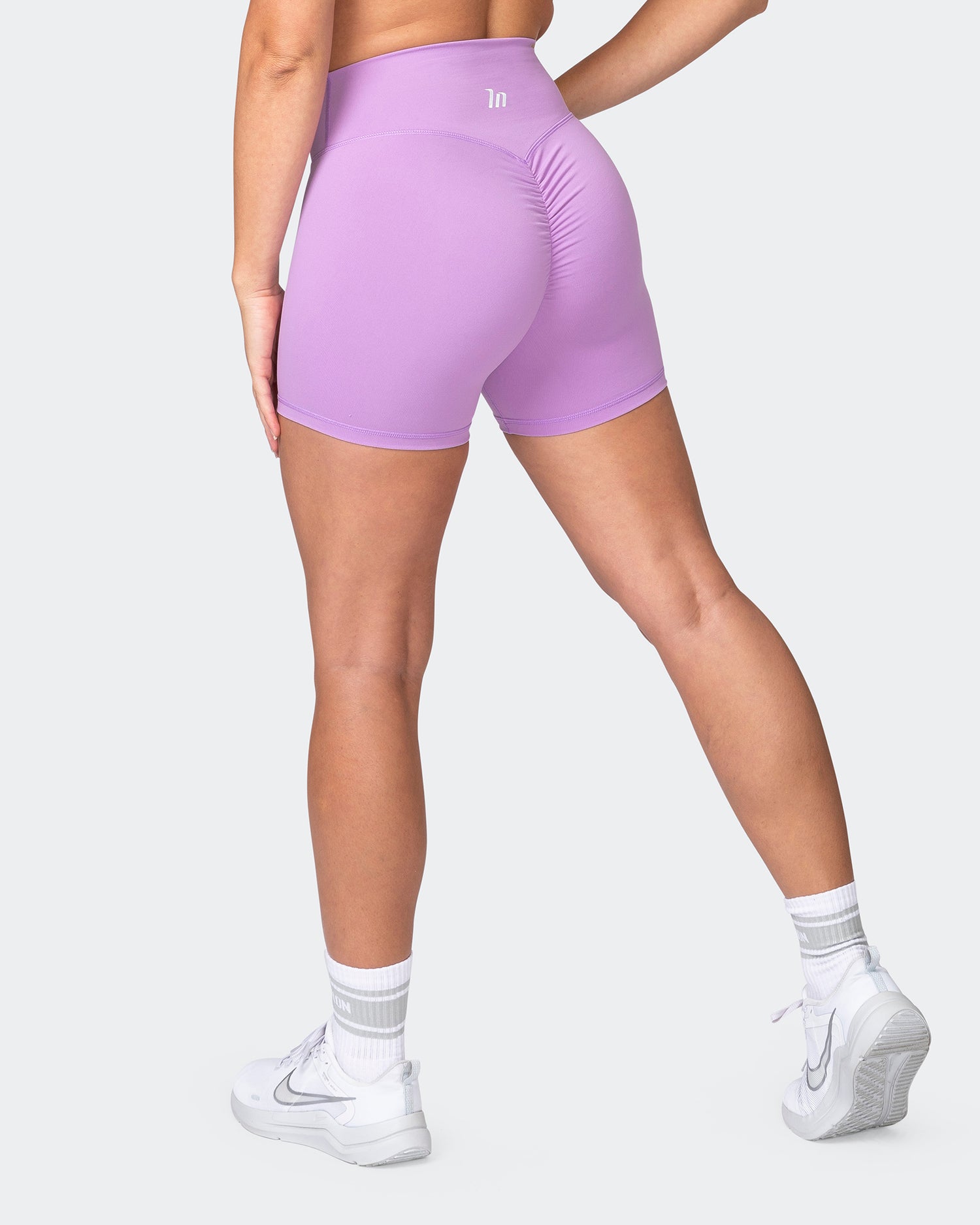 Signature Scrunch Midway Shorts - Lilac