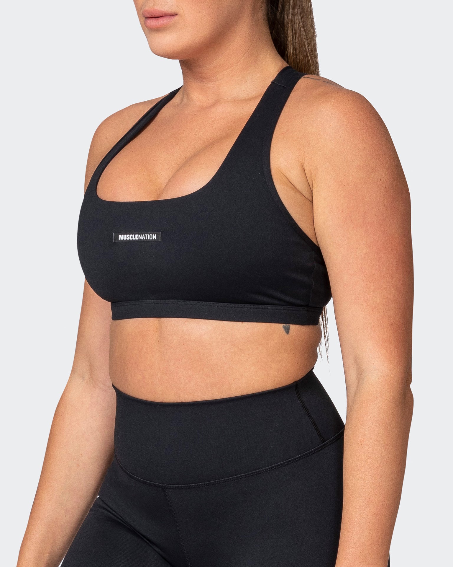 Flex Bra - Black-Sports Bras-XS-042203BLK-XS-MNAPPRL14389-3-Muscle Nation