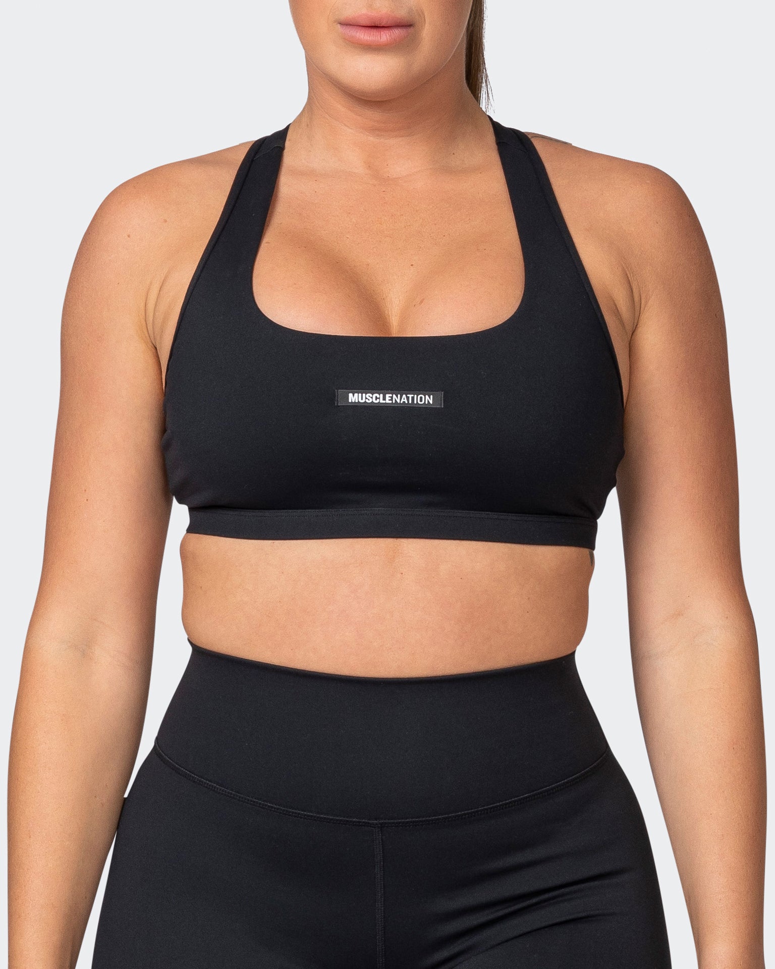 Flex Bra - Black-Sports Bras-XS-042203BLK-XS-MNAPPRL14389-2-Muscle Nation