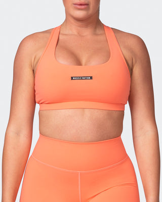Flex Bra - Hot Coral-Sports Bras-XS-042369HTCORL-XS-MNAPPRL22582-2-Muscle Nation