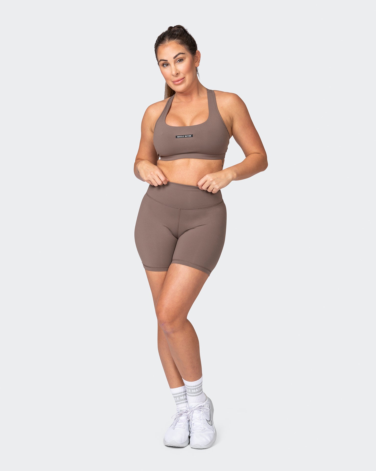 Flex Bra - Taupe-Sports Bras-XS-042369TAUPE-XS-MNAPPRL22558-7-Muscle Nation