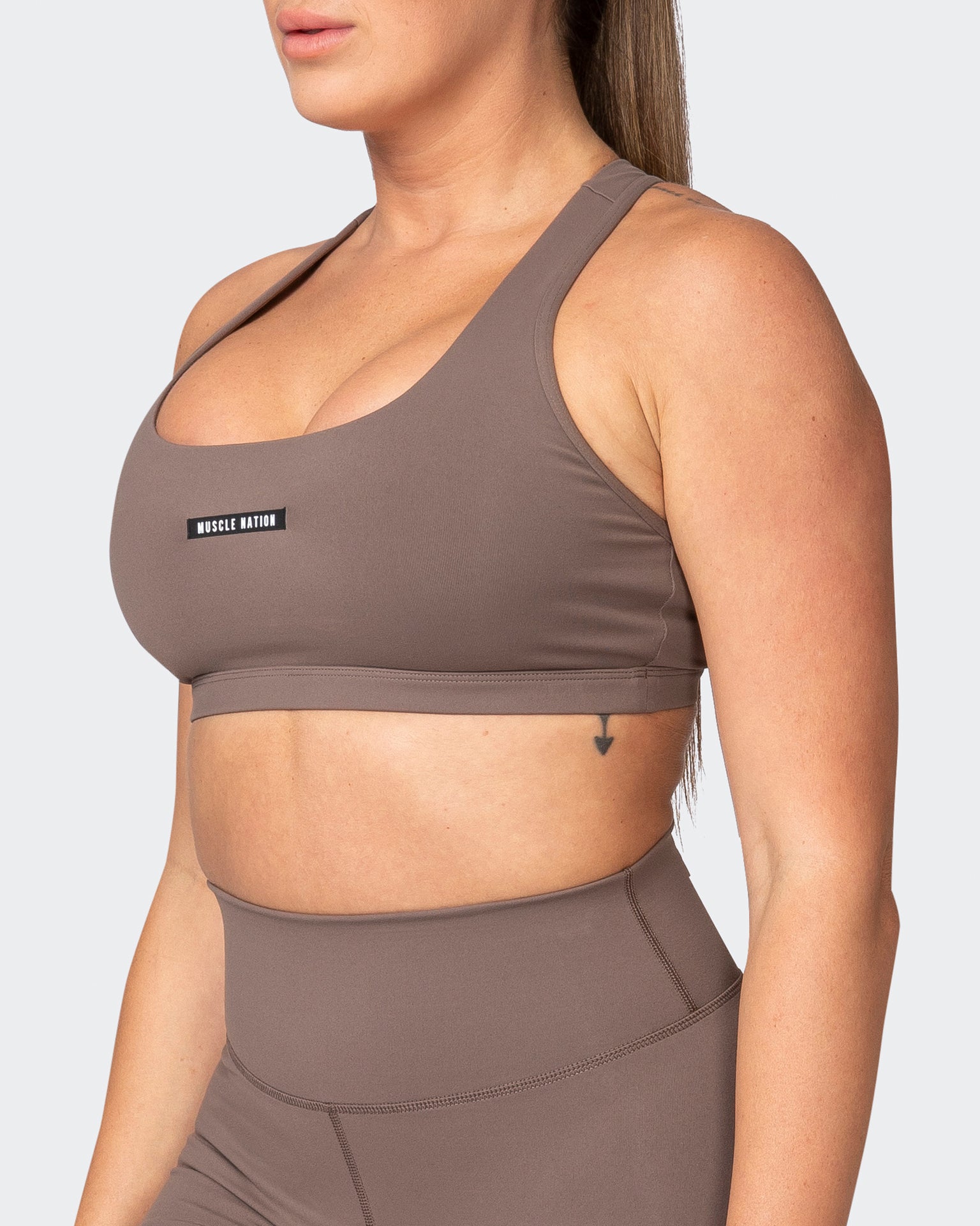 Flex Bra - Taupe-Sports Bras-XS-042369TAUPE-XS-MNAPPRL22558-3-Muscle Nation