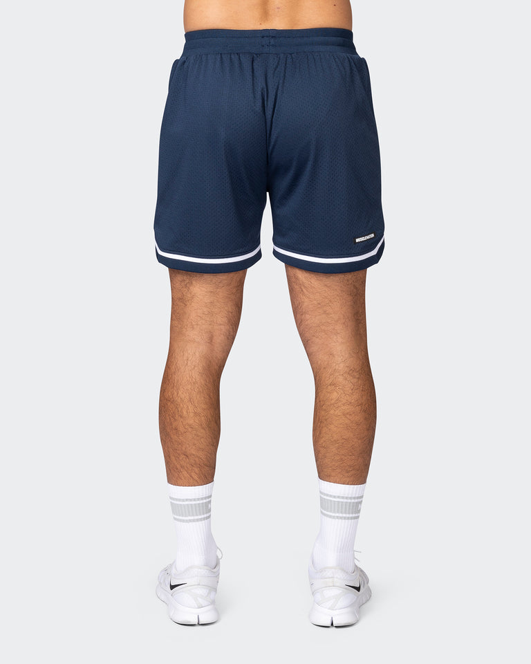Mens 5" Basketball Shorts - Navy