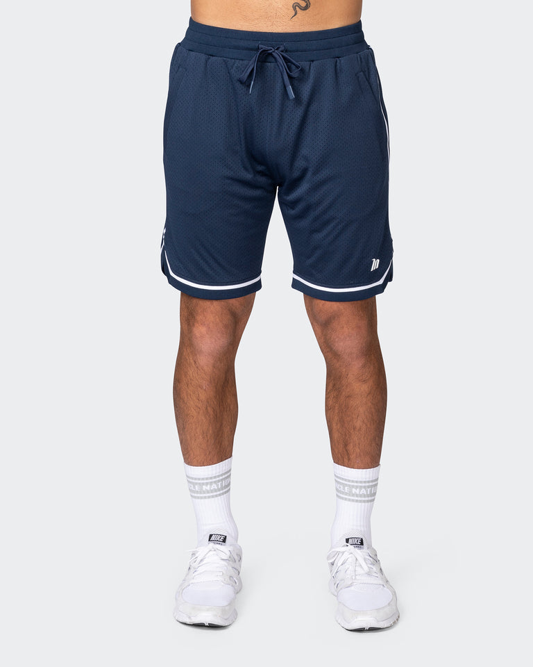 Mens 8" Basketball Shorts - Navy